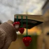 بوکمارک بافتنی توت فرنگی و قارچ