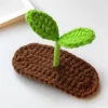 گیره موی طرح جوانه بافتنی