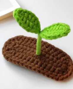 گیره موی طرح جوانه بافتنی