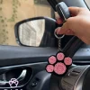 جاکلیدی بافتنی پنجه گربه مشکی صورتی
